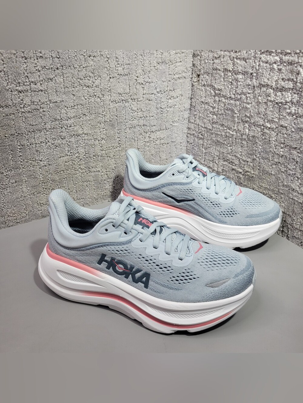 Hoka One One Bondi 9 Wide Women's Size US 5.5D Mineral Blue/Washed Blue Sneakers - Picture 10 of 13